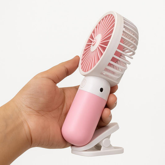 Mini Portable (Multicolor) Fan Powerful Handheld, Rechargeable,Personal Small Hand for Travel