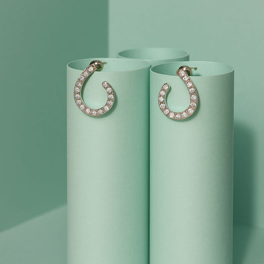 Crystal Curvy Earrings